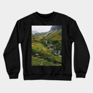 Green Alpine Ticino Landscape Crewneck Sweatshirt